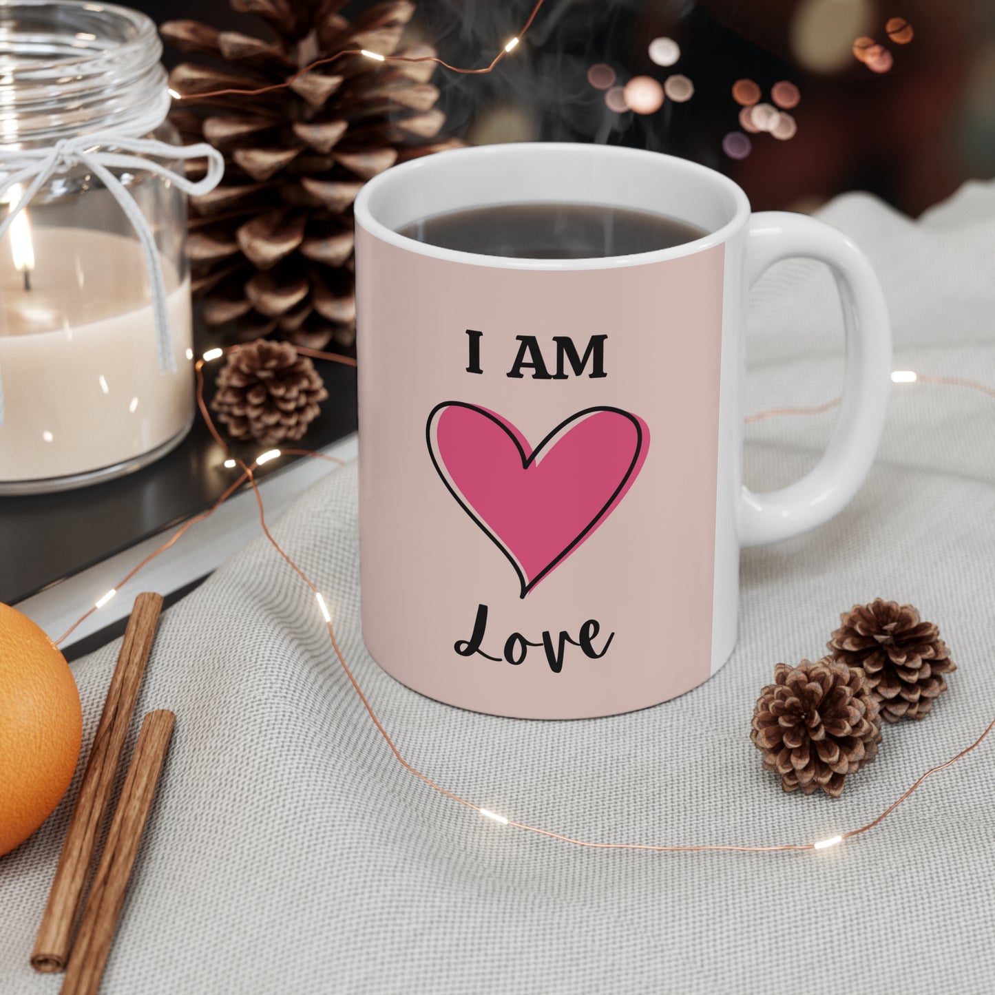 I Am Love Pink Mug