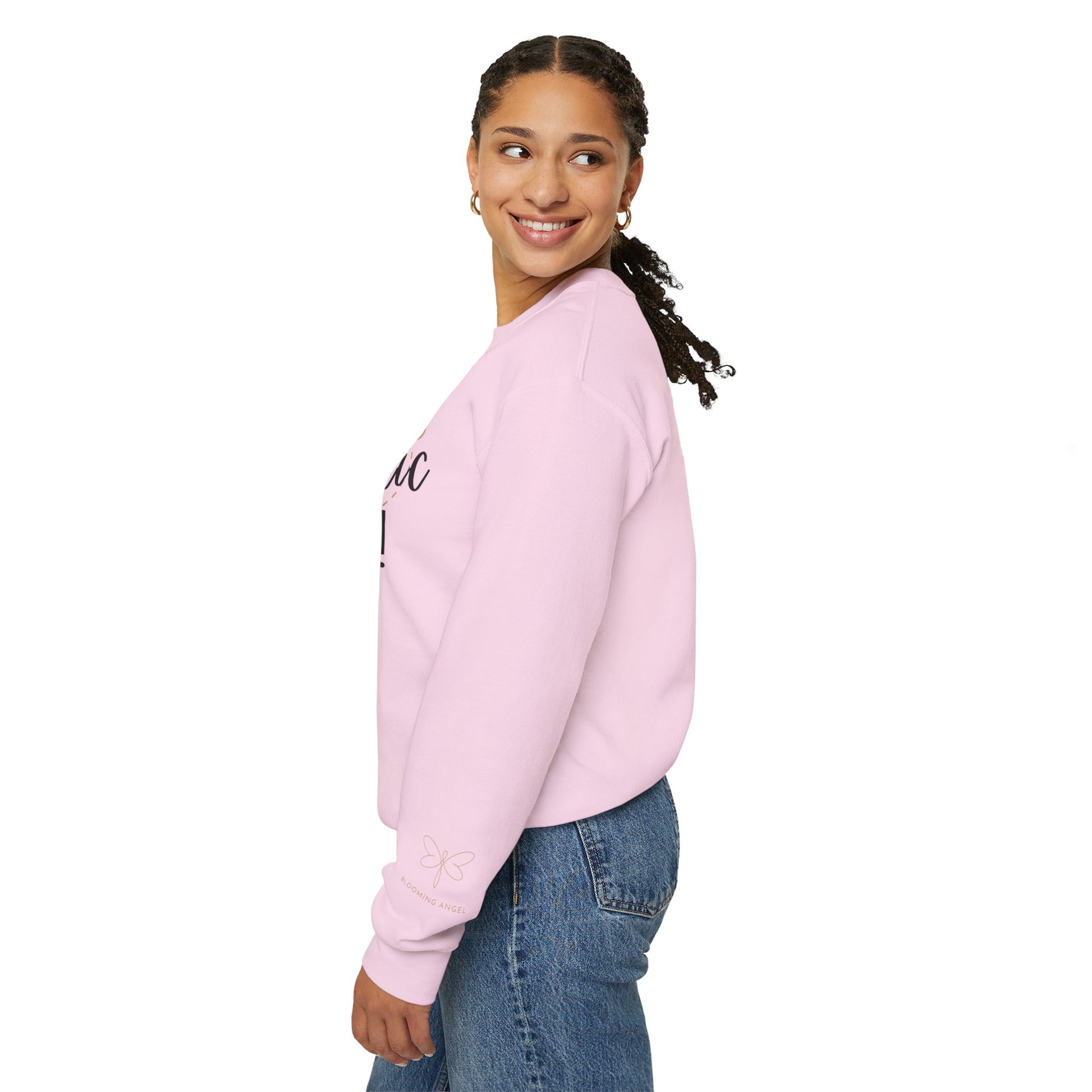 Unisex Bloom-tastic Holidays Sweatshirt with Printed Sleeve