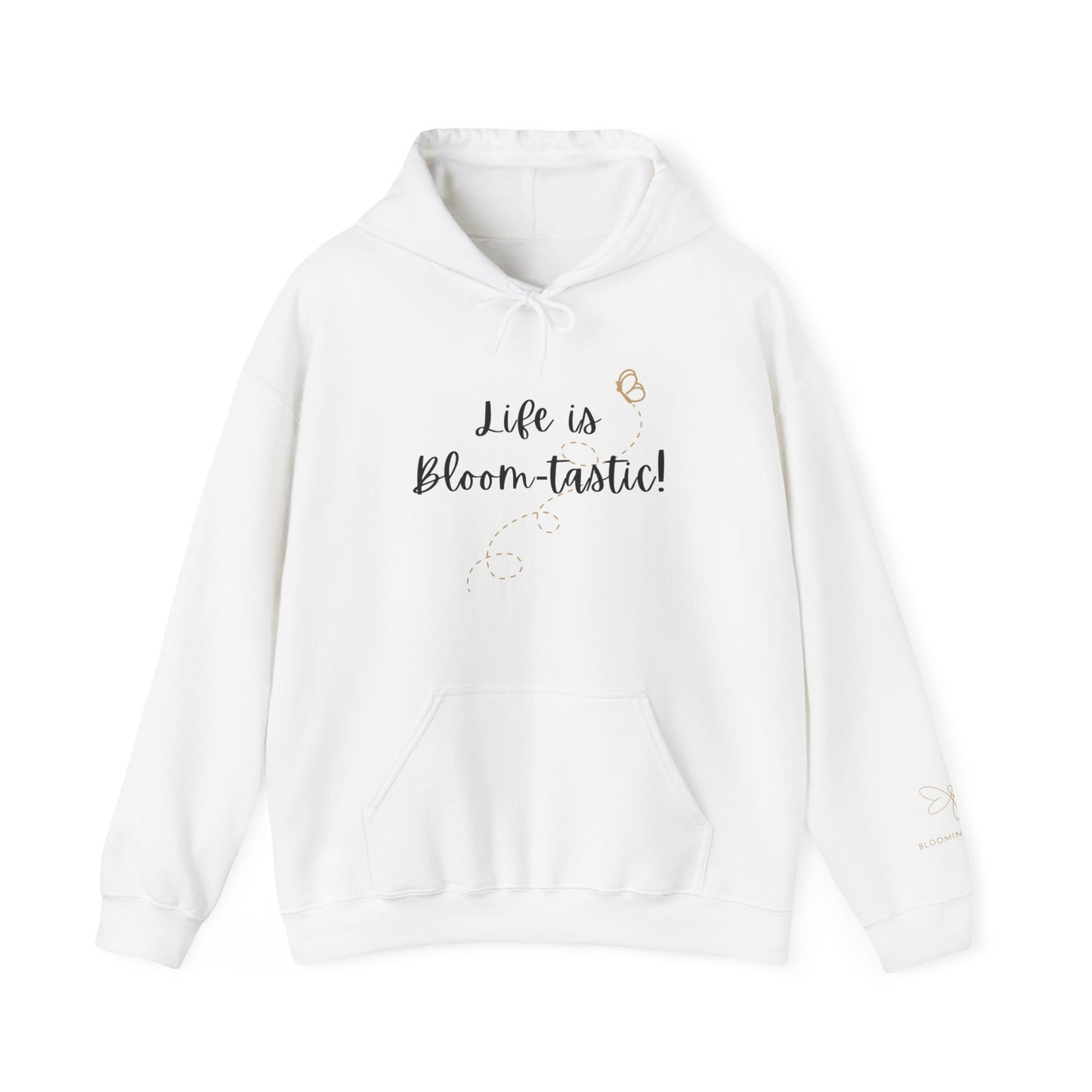 Life is Bloom-tastic Unisex Heavy Blend™ Hoodie with Printed Sleeve