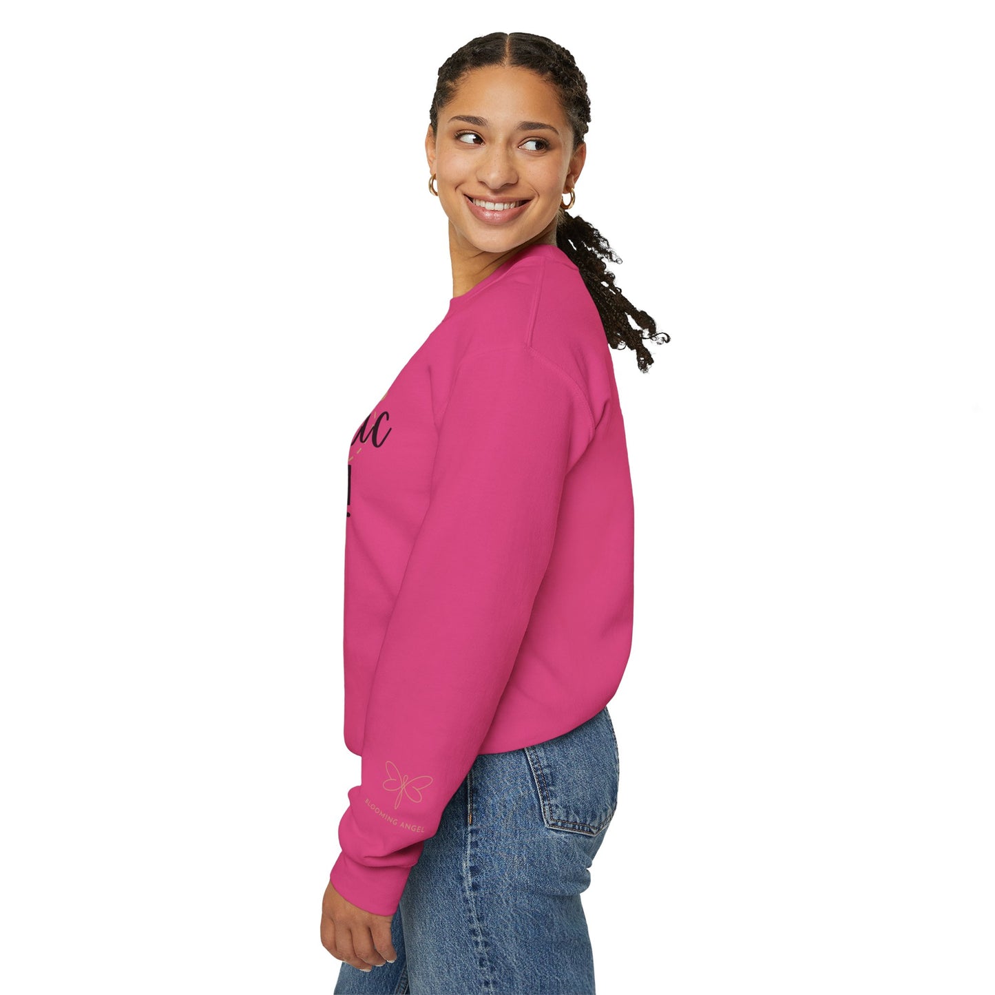 Unisex Bloom-tastic Holidays Sweatshirt with Printed Sleeve