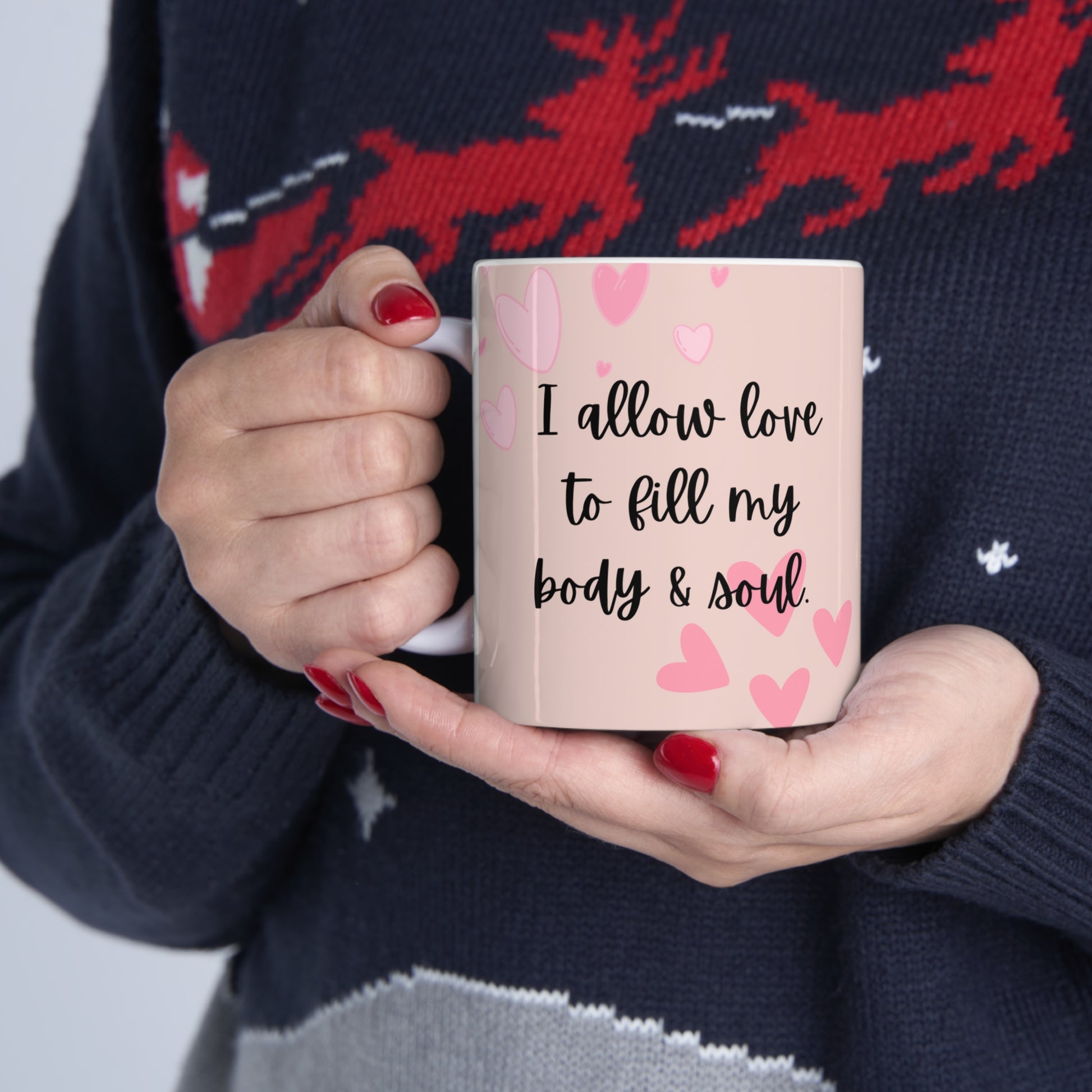 I Am Love Pink Mug