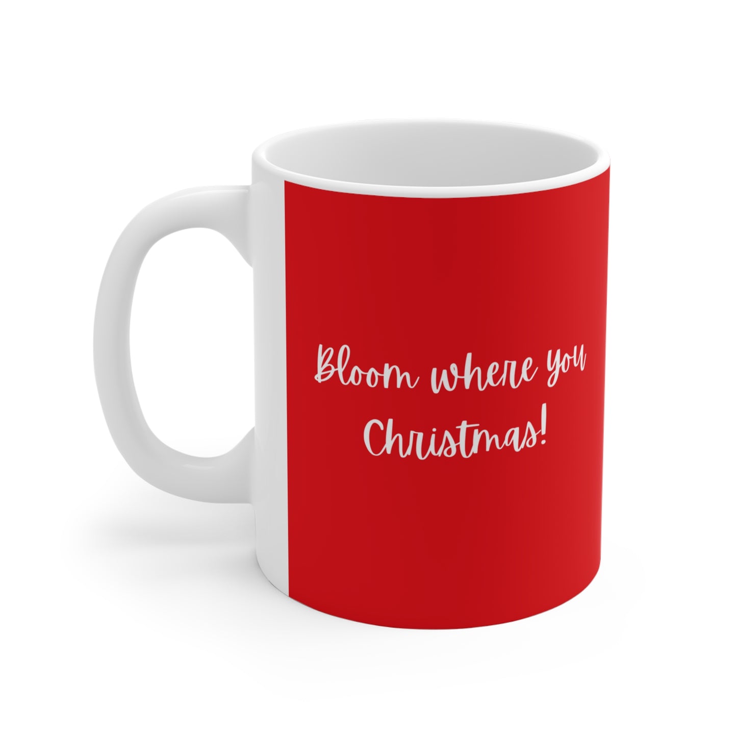 Bloom Where You Christmas Snow Angel Boy 11oz Mug