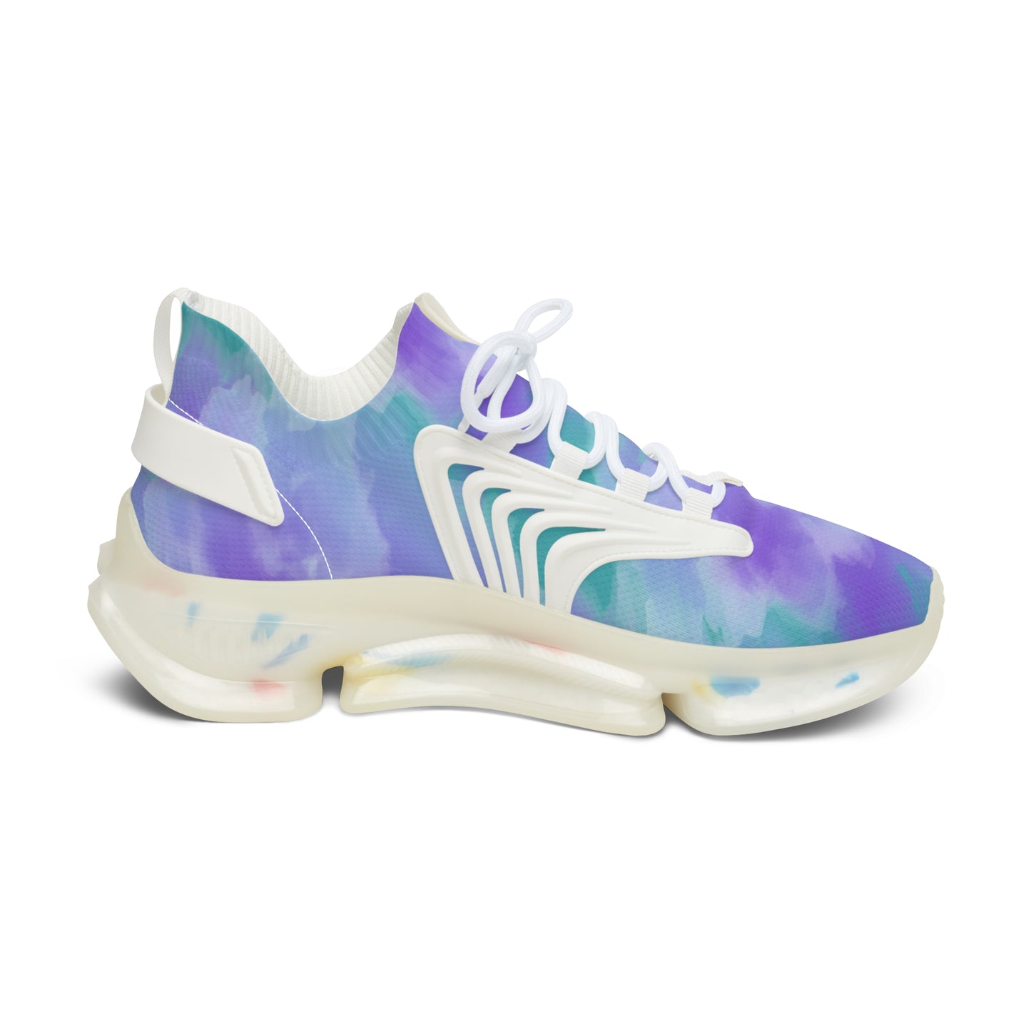 Women's Mesh Sneakers | Violet & Turquoise