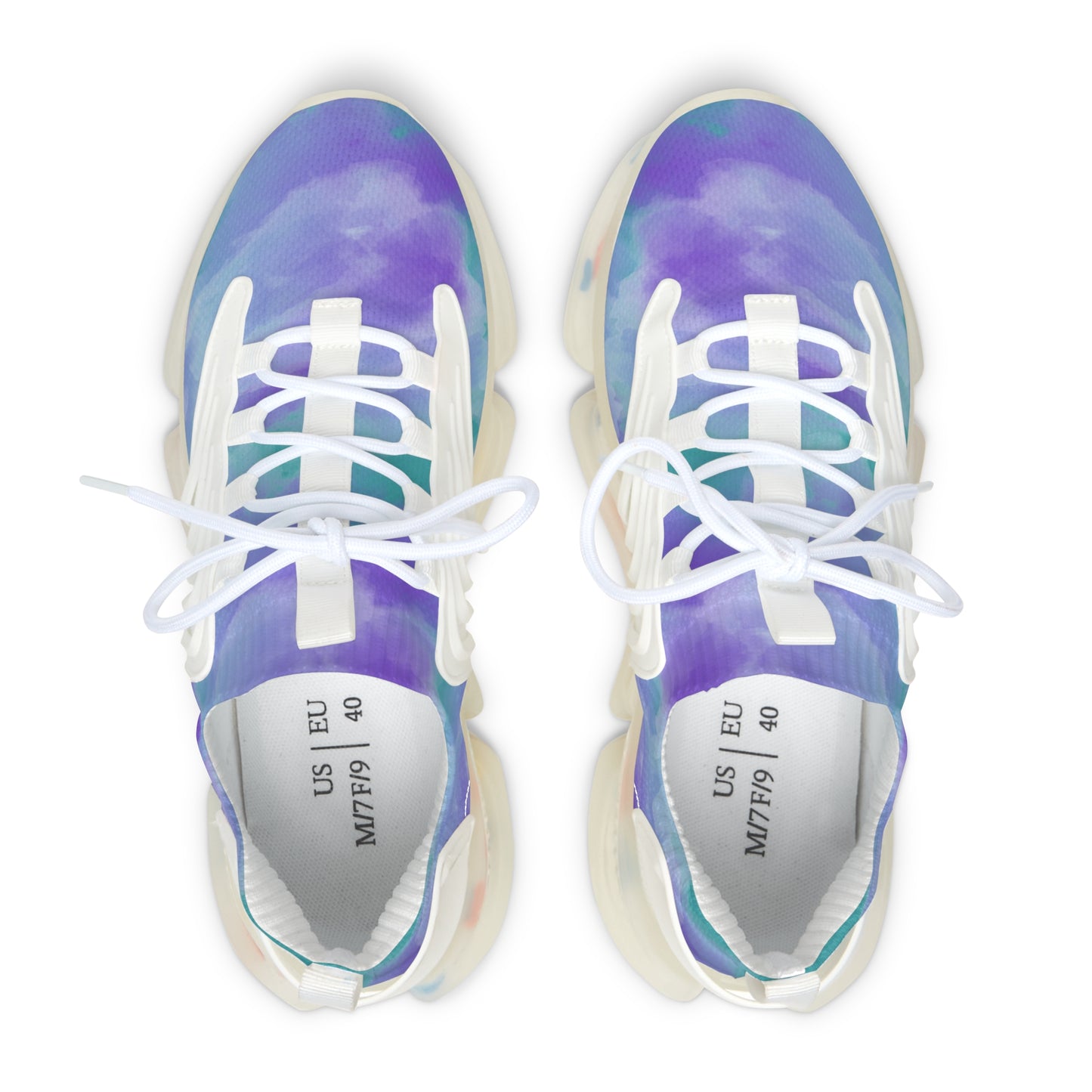 Women's Mesh Sneakers | Violet & Turquoise