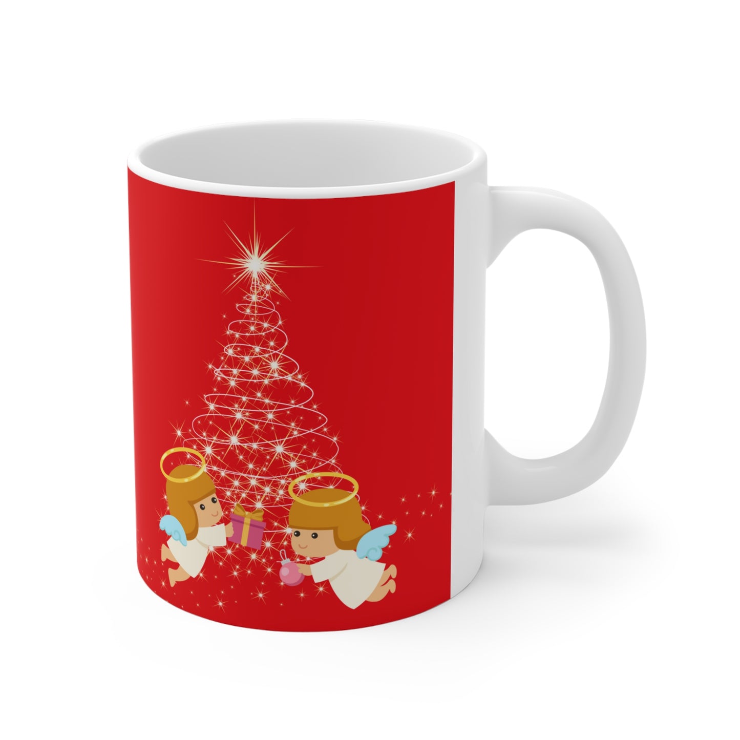 Bloom Where You Christmas Angels 11oz Mug