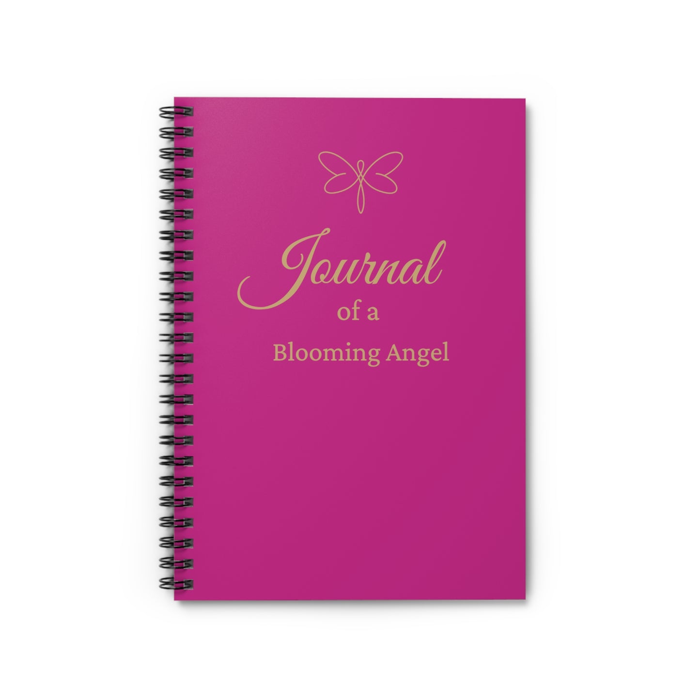 Blooming Angel Spiral Ruled Line Notebook