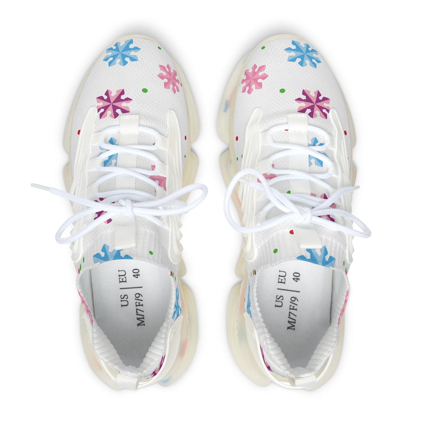 Women's Mesh Sneakers | Snowflakes