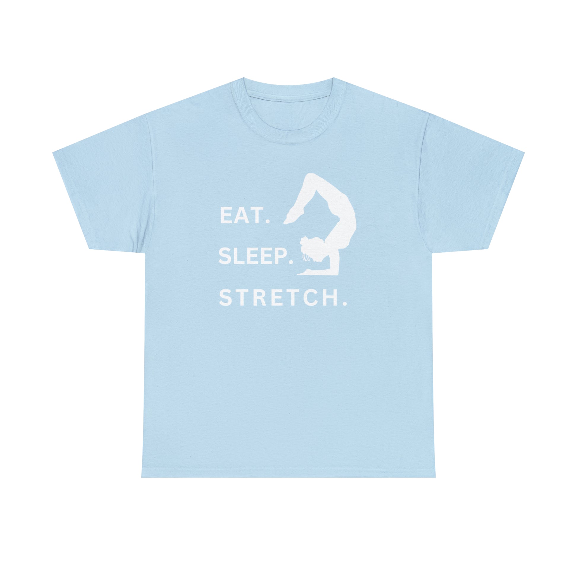 Eat.Sleep.Stretch. Unisex Heavy Cotton Yoga T-shirt