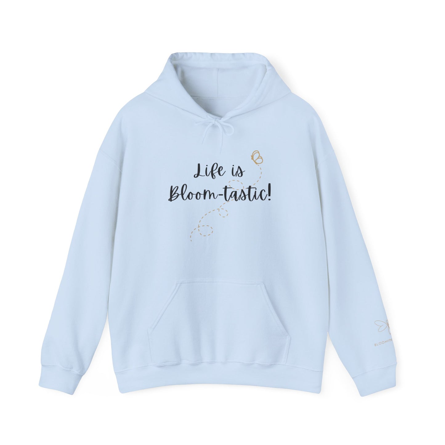 Life is Bloom-tastic Unisex Heavy Blend™ Hoodie with Printed Sleeve