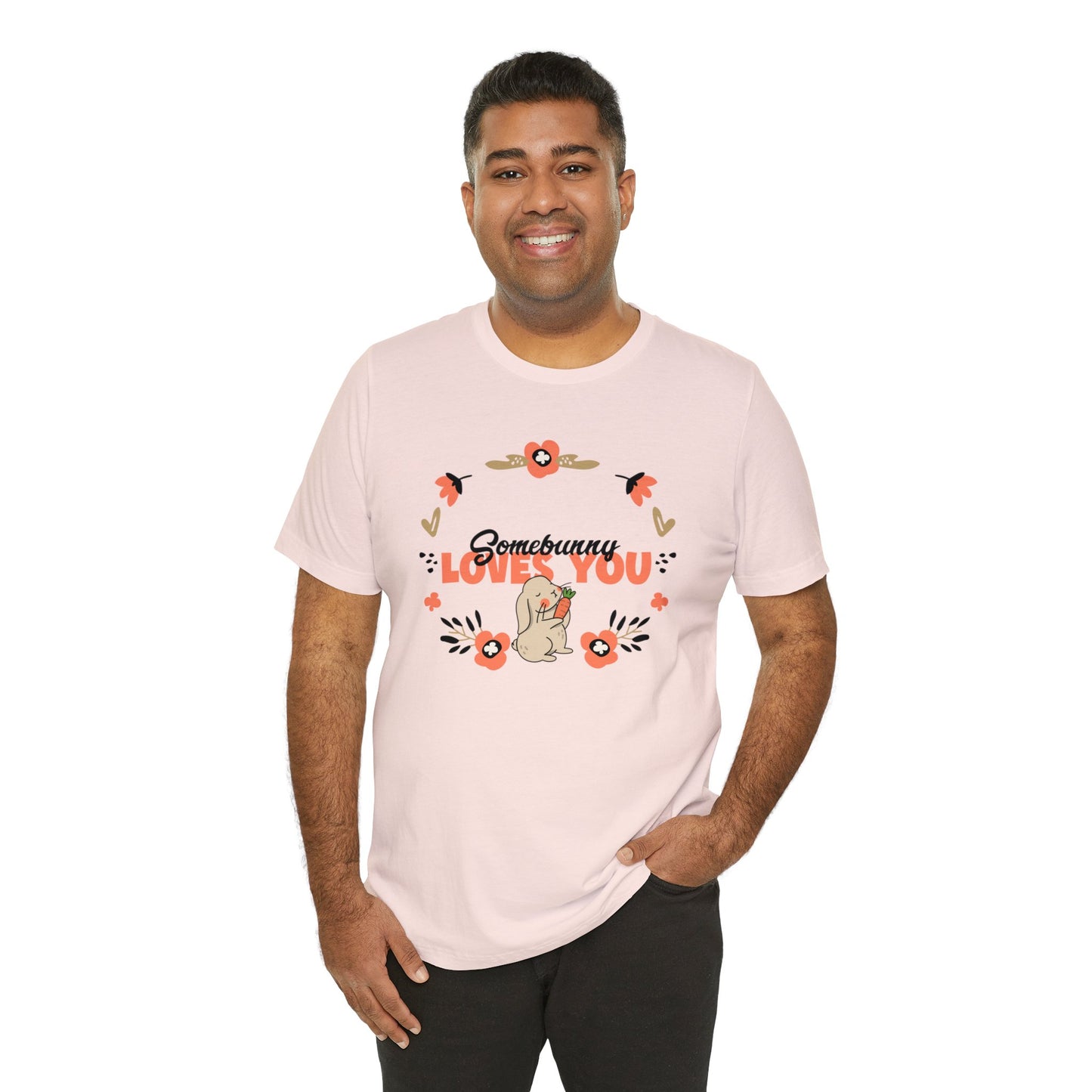 Somebunny Loves You Unisex Cotton Short Sleeve Easter T-shirt