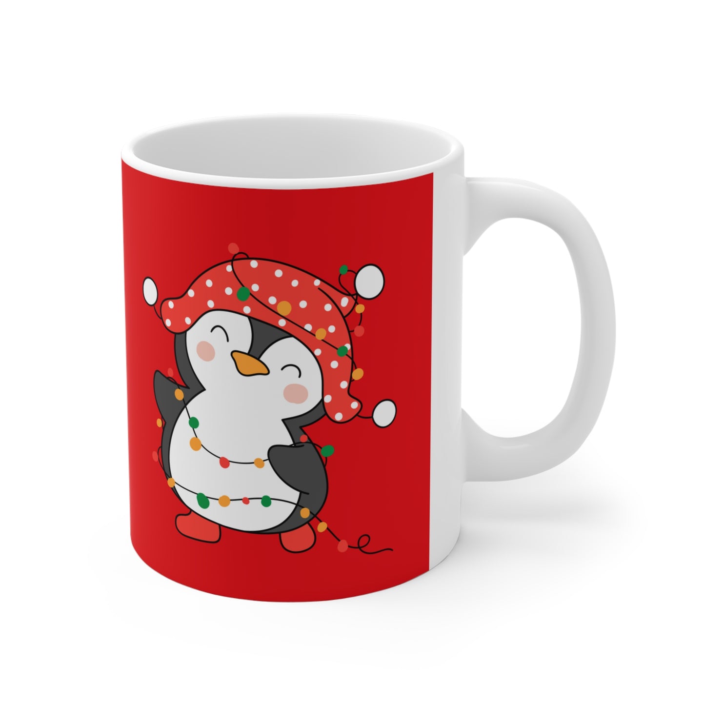 Bloom Where You Christmas Penguin 11oz Mug