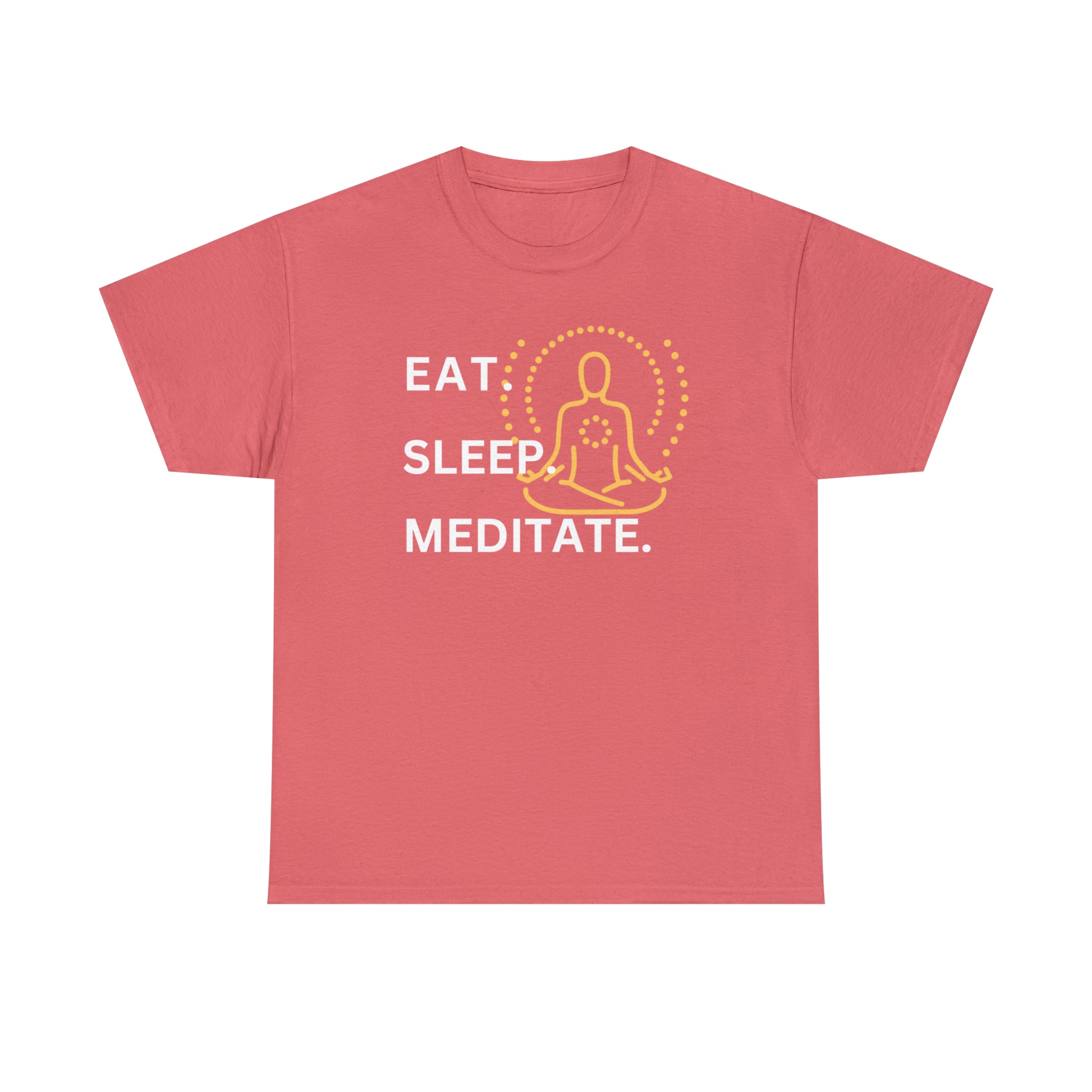 Eat.Sleep.Meditate. Unisex Heavy Cotton T-shirt