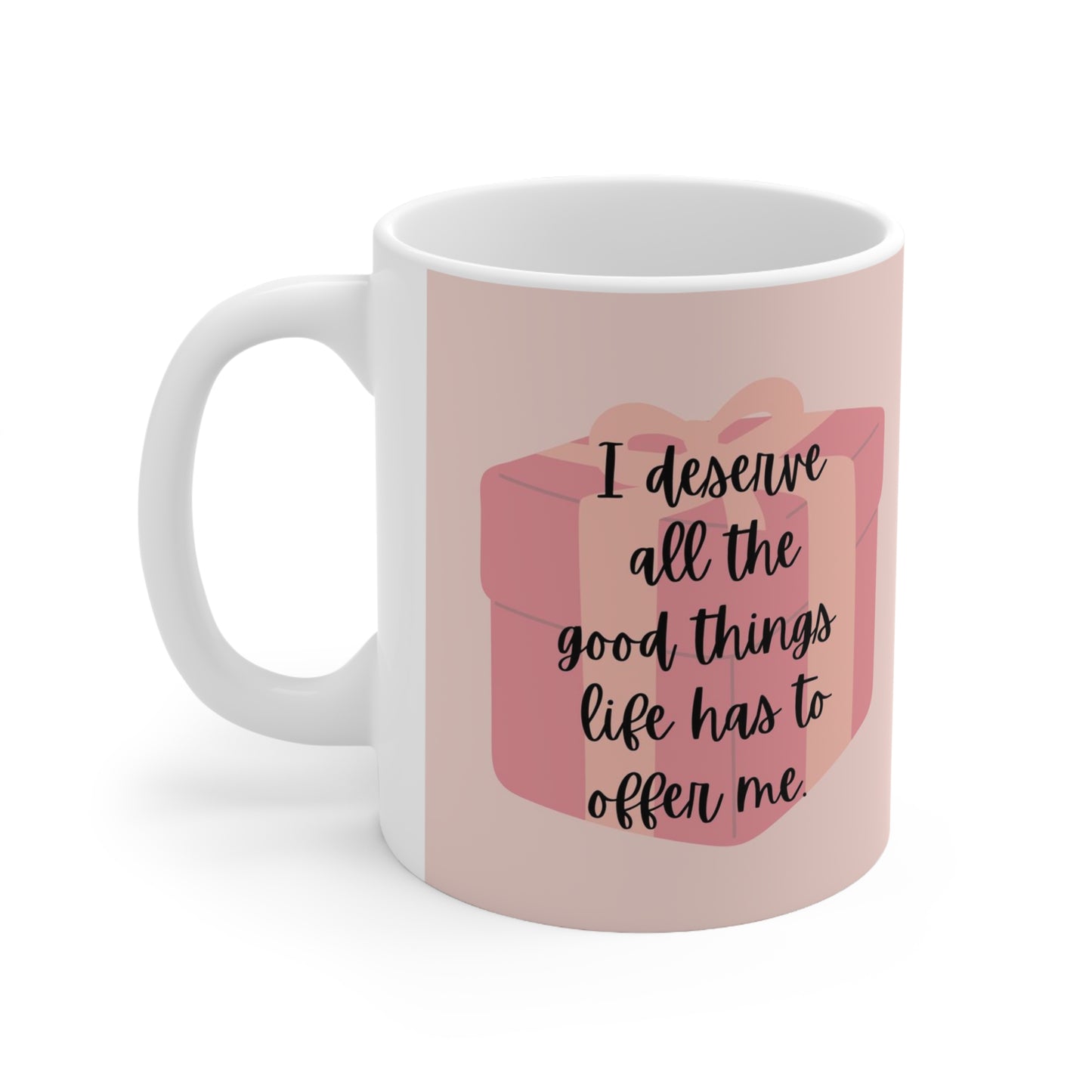 I am Worthy Pink Mug    