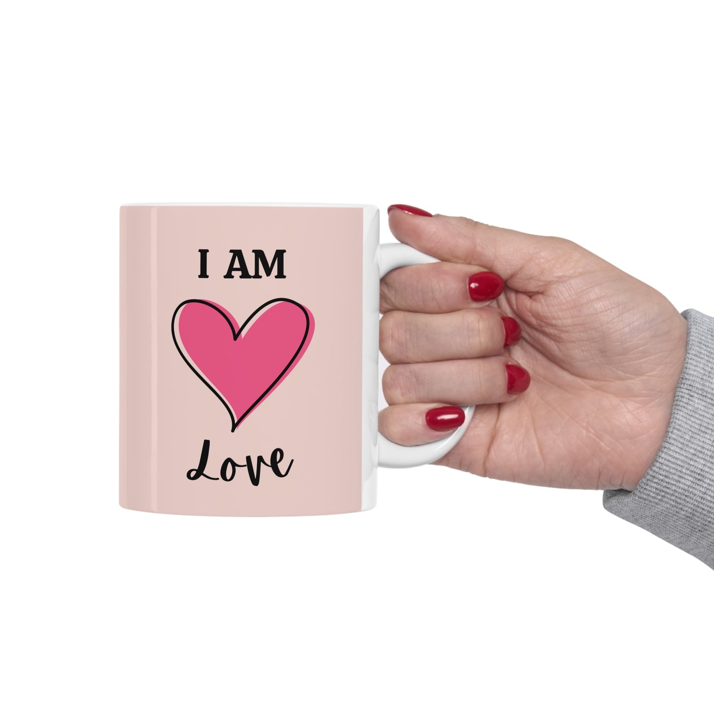 I Am Love Pink Mug