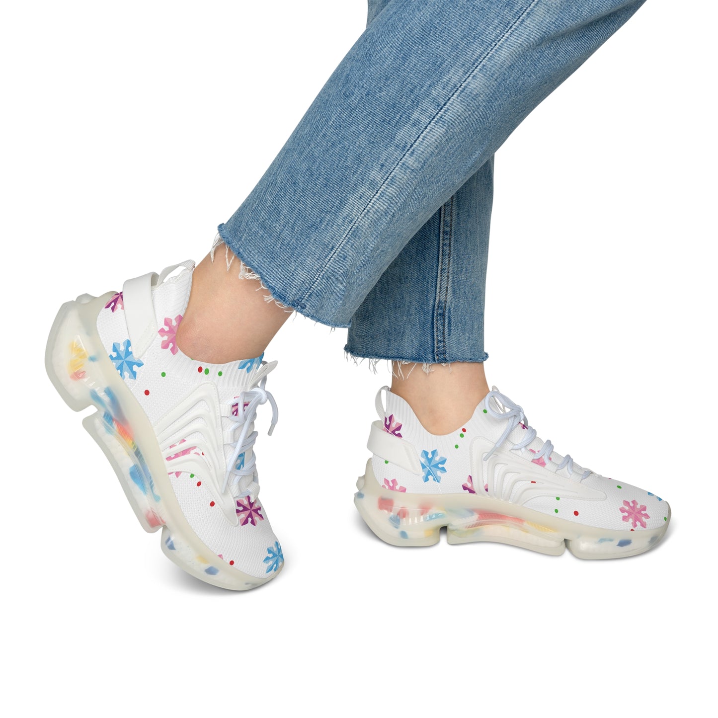 Women's Mesh Sneakers | Snowflakes