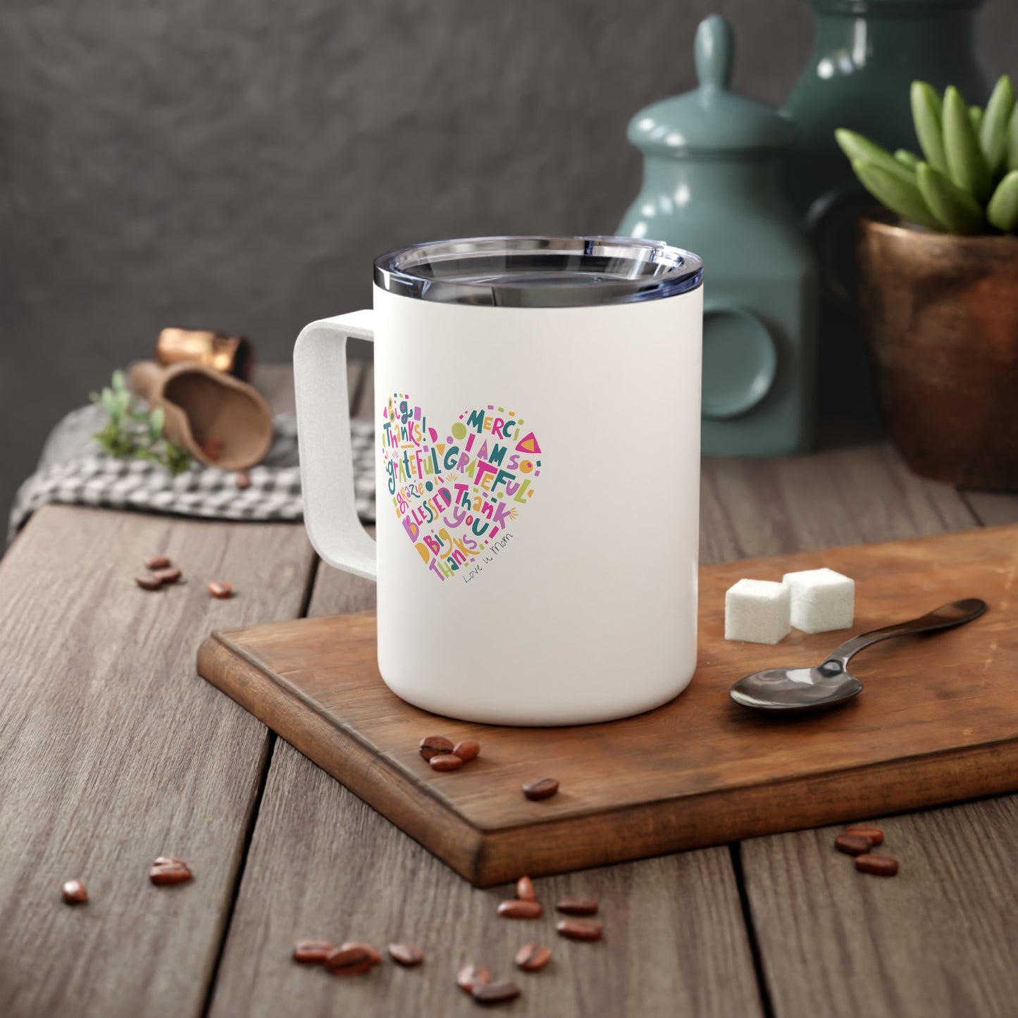 Thank You Mom Insulated Coffee Mug - Special Mother's Day Edition