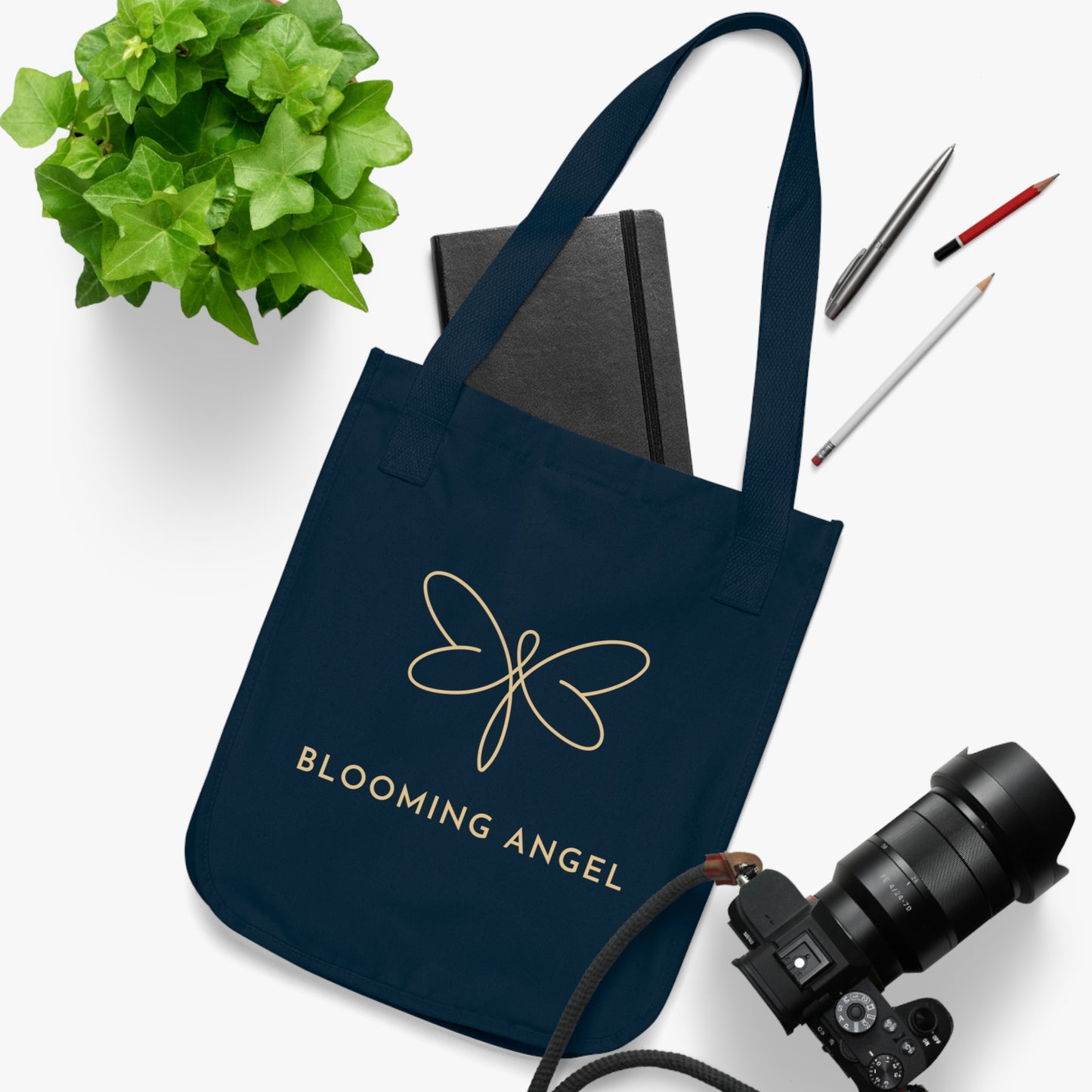 Blooming Angel Organic Canvas Tote Bag