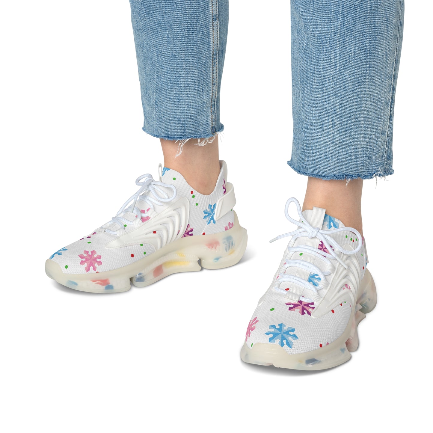 Women's Mesh Sneakers | Snowflakes