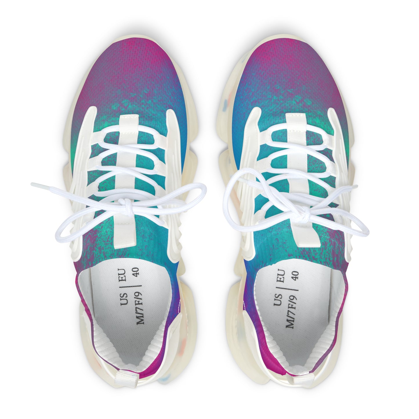 Women's Mesh Sneakers | Pink & Turquoise