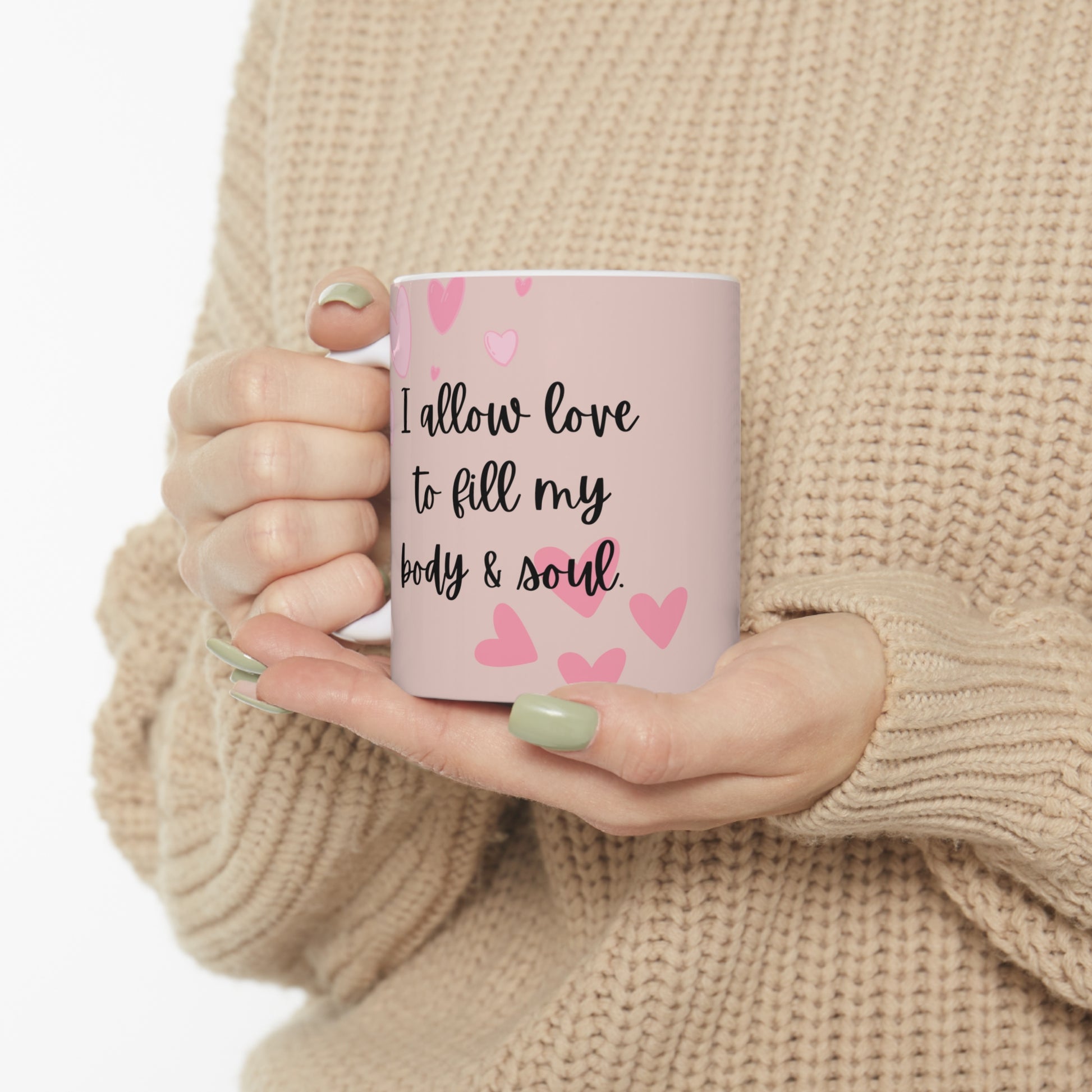 I Am Love Pink Mug