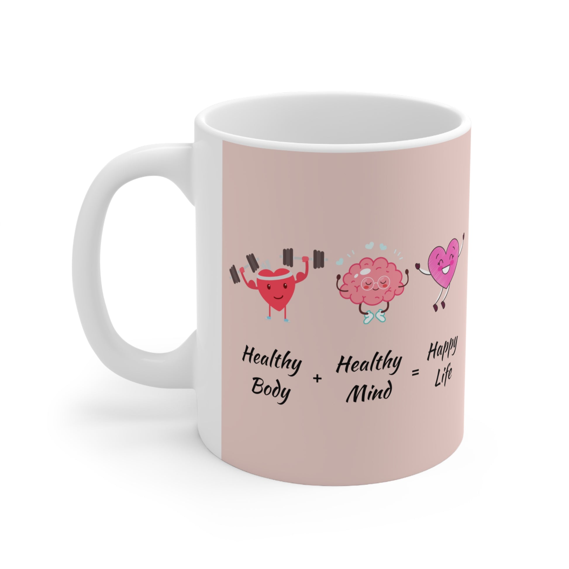 I Am Healthy Pink Mug        