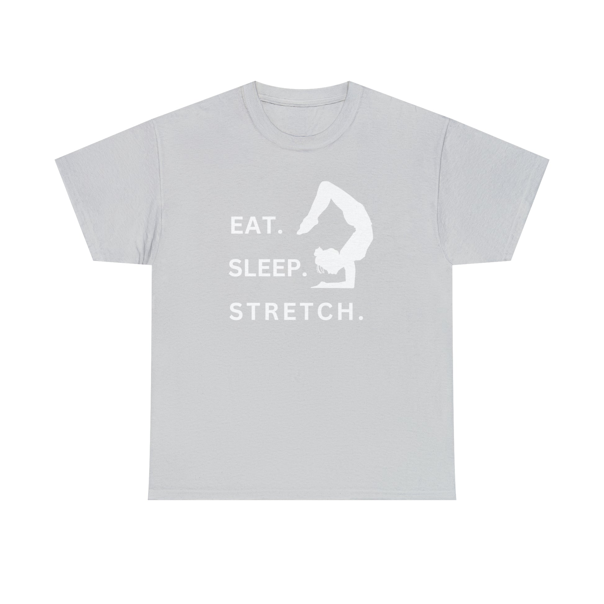 Eat.Sleep.Stretch. Unisex Heavy Cotton Yoga T-shirt