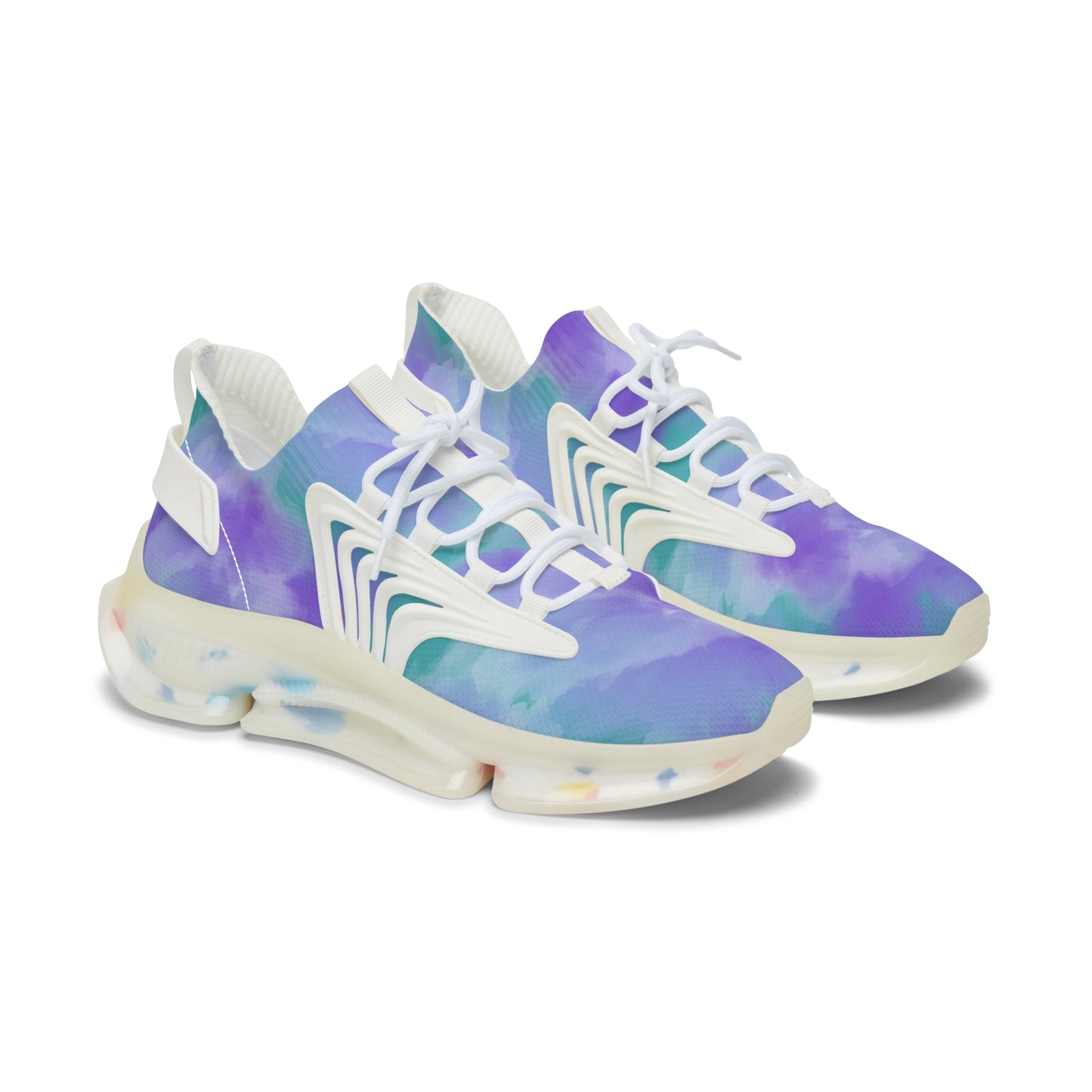 Women's Mesh Sneakers | Violet & Turquoise