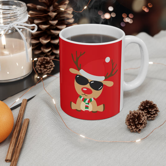 Bloom Where You Christmas Rudolph 11oz Mug