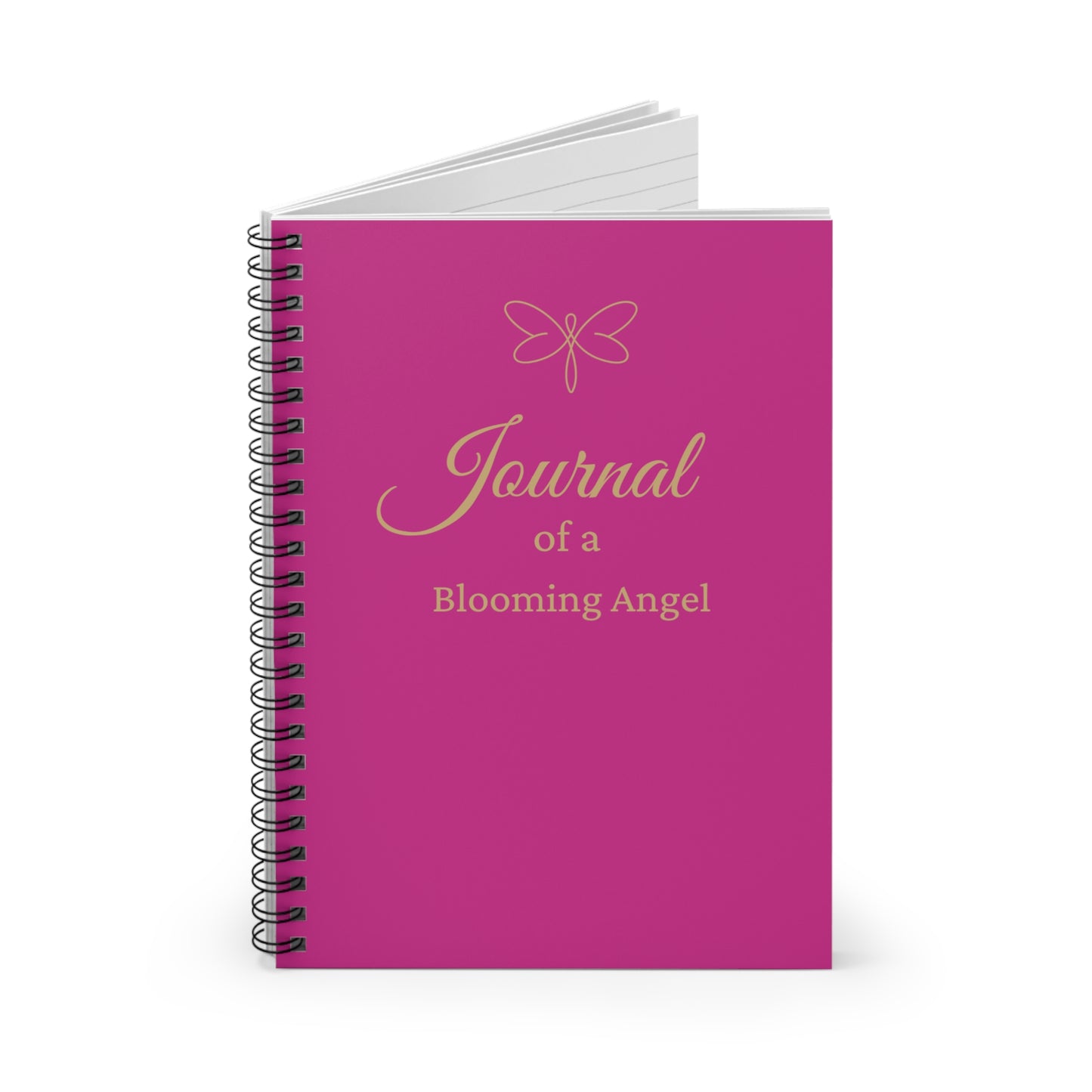 Blooming Angel Spiral Ruled Line Notebook