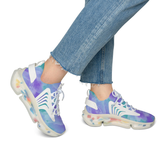 Women's Mesh Sneakers | Violet & Turquoise