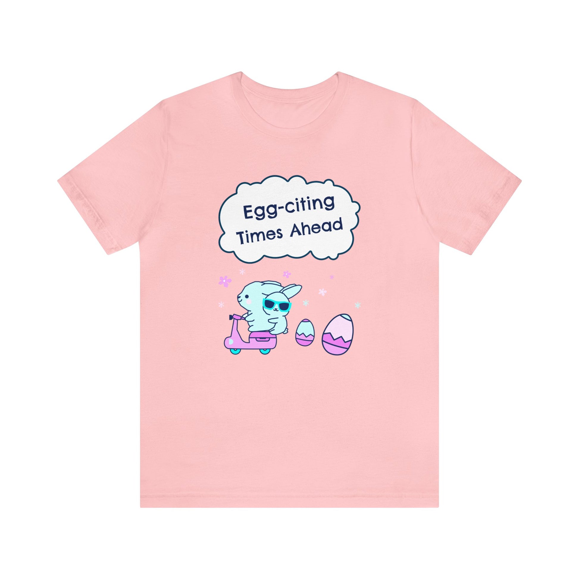 Egg-citing Times Ahead Unisex Cotton Short Sleeve Easter T-shirt