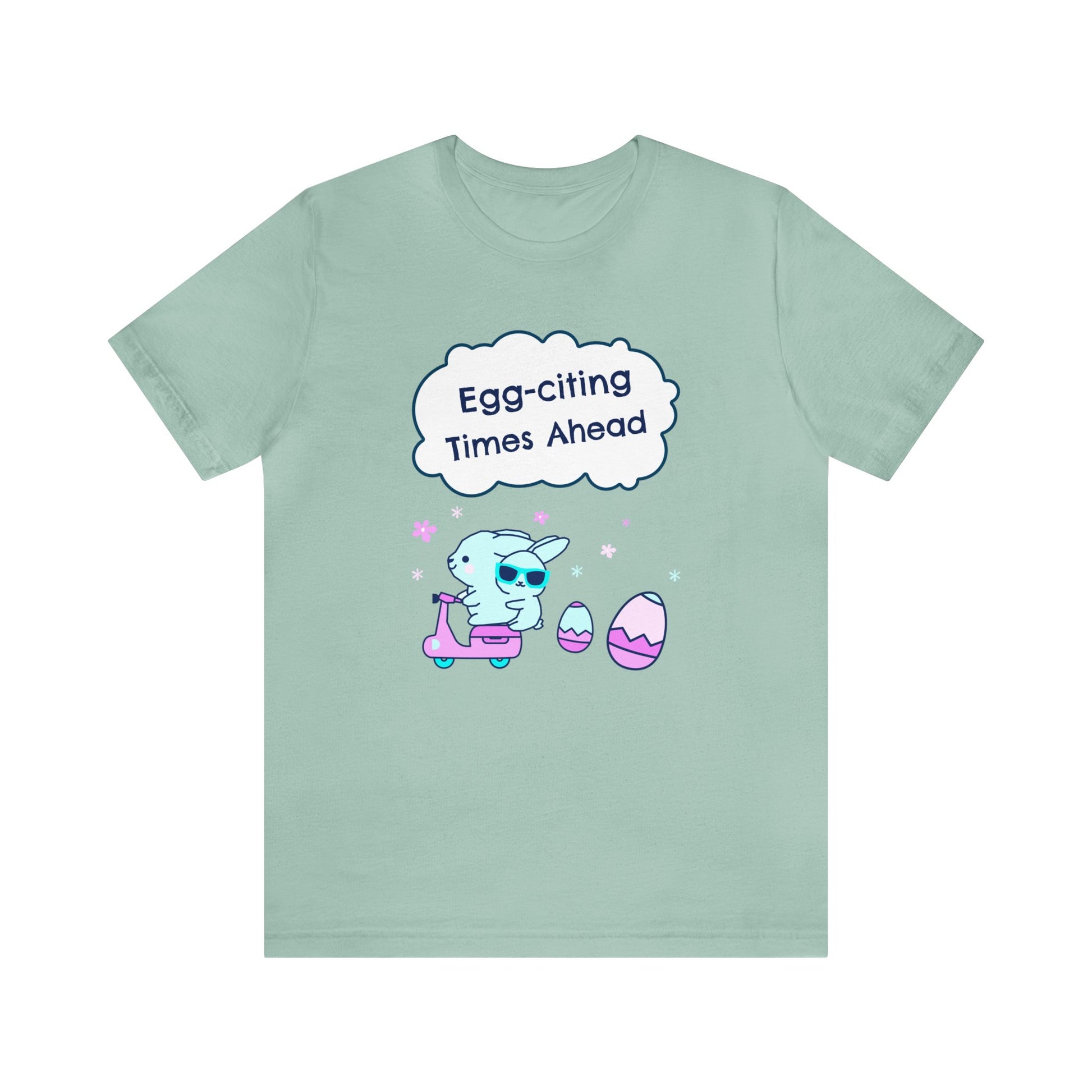 Egg-citing Times Ahead Unisex Cotton Short Sleeve Easter T-shirt