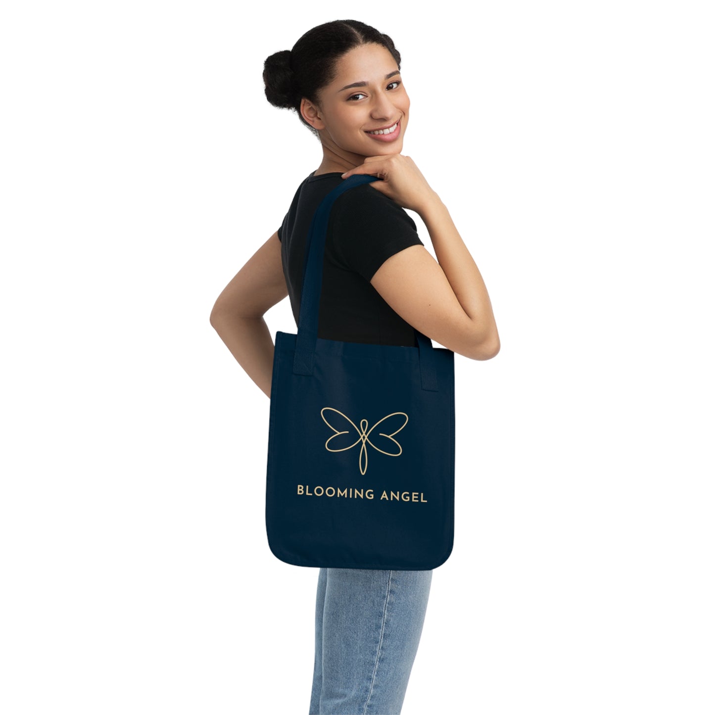 Blooming Angel Organic Canvas Tote Bag