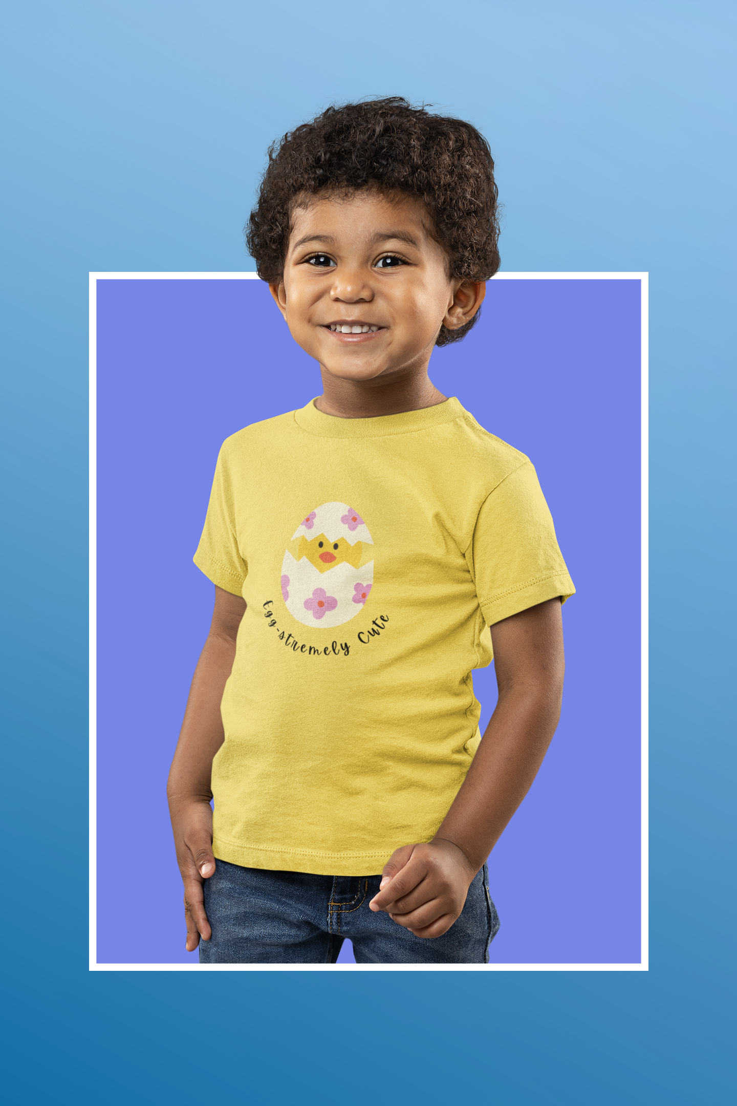 Egg-stremely Cute Kids Heavy Cotton™ Easter T-shirt