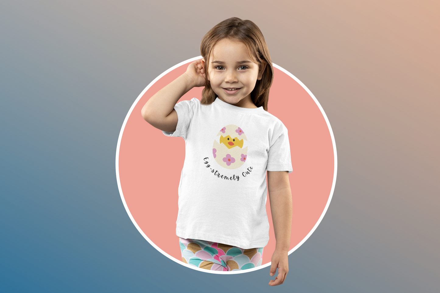 Egg-stremely Cute Kids Heavy Cotton™ Easter T-shirt